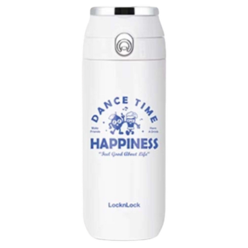 락앤락 댄스타임 접이식 손잡이 팝업식 보온병 LHC331, 1개, 460ml, 화이트