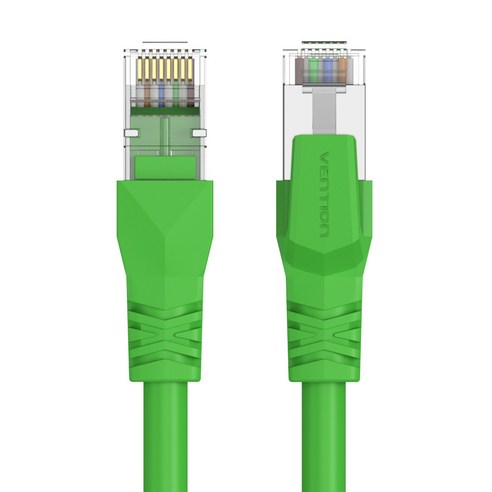 벤션 가동형 CAT6A SFTP 초고속 기가 랜선 5m, 그린, 1개