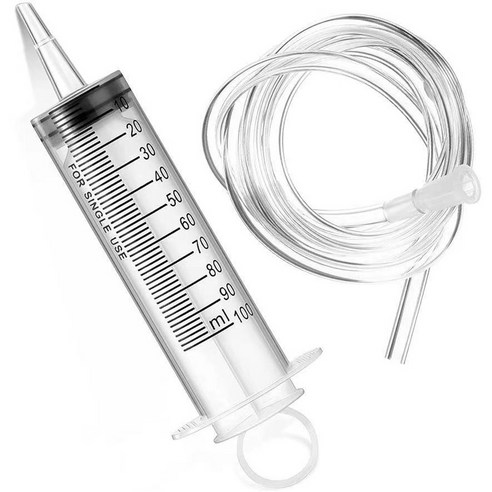 주사기 잉크충전 오일 흡입기 주사침 공업용 대형주사기, 100ML, 1개