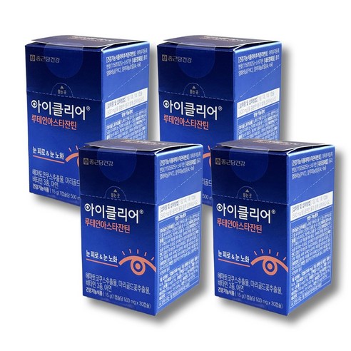 아이클리어 루테인아스타잔틴, 30정, 4개