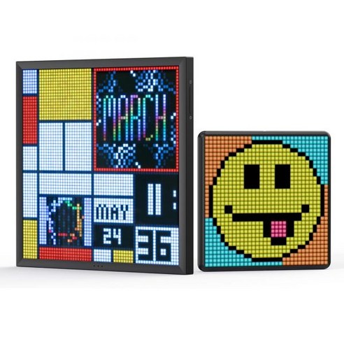 Divoom 디붐 Pixoo 64 Max 앱 제어가 가능한 WiFi 픽셀 클라우드 디지털 프레임 게임룸 장식 소셜 미디어 팬 카운터용 X LED 패널 디스플레이 홈 인테리어 비, Divoom 디붐 Pixoo 64 Max 앱 제어가 가