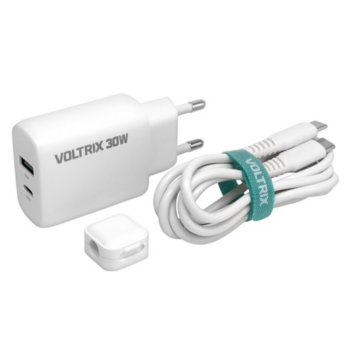 볼트릭스 30W / 65W 충전기 + C타입케이블 + 마그네틱 케이블 홀더 아이폰 갤럭시 충전기