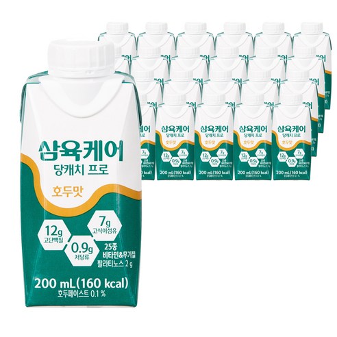 삼육케어 당캐치프로 당뇨식 호두맛 200ml, 24개 솔직 후기 | 실사용자 리뷰 분석 - 상품 이미지 1