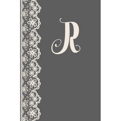 [원서] paperback Book R: Monogrammed Journal Vintage Lace With Monogram ...