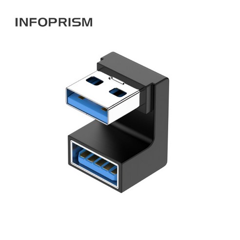 INFOPRISM / USB 3.1 C타입 A타입 각도 변환 젠더 90도 180도 L형 U형 ㄱ형