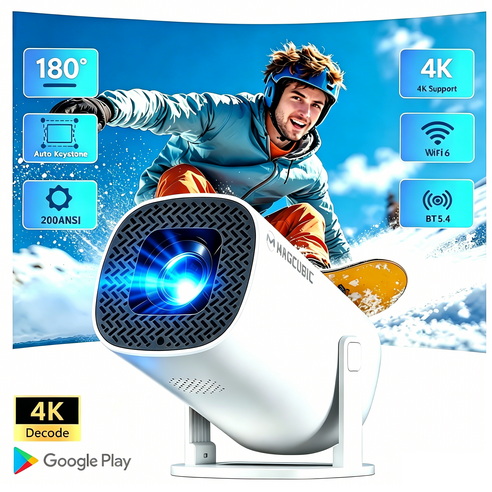 P30 Pro 휴대용 빔프로젝터 블루투스 5.0 고화질 가정용 미니 프로젝터 간편 설치 홈시네마, P30-Pro