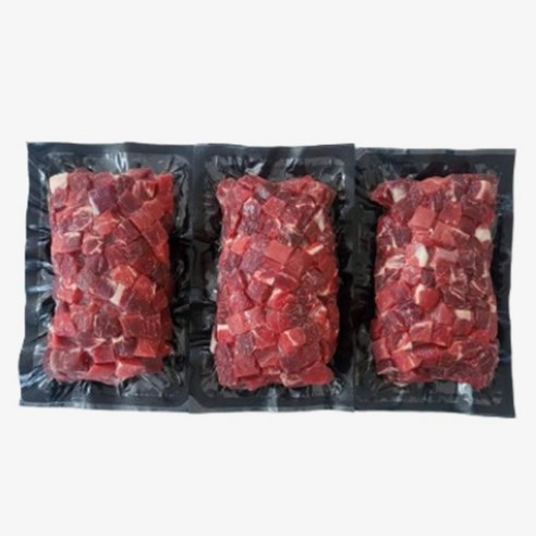 프리미엄 호주산 앞다리/전각 큐브 구이용 볶음용 챱스테이크용 국거리용, 1kg, 1개
