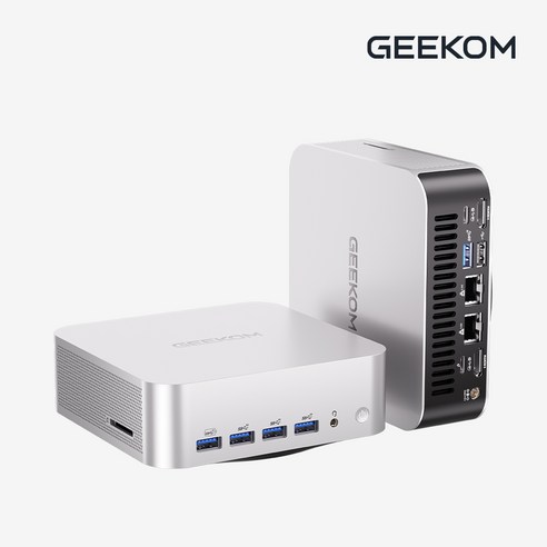 GEEKOM 미니PC A9 MAX (AI9-HX370 / DDR5 32G / 1T NVMe / 윈도우11 Pro 포함) 기컴 사무용 기업용 미니피씨, A9 MAX AI9 HX370, WIN11 Pro, 1TB, 32GB, 실버