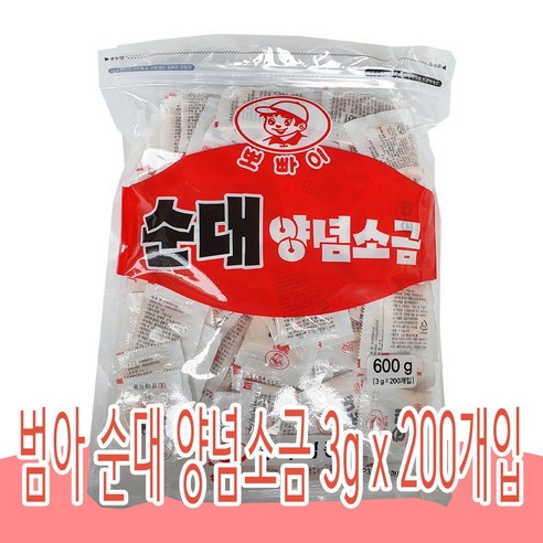 범아뽀빠이 순대 양념소금 200p, 1개, 600g