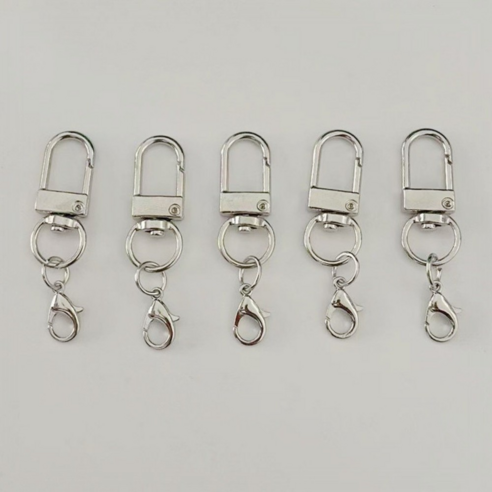 연결키링 열쇠고리 부자재 D고리 실버 30개 이미지 3