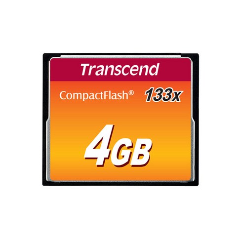 트랜센드 정품 CF카드 133배속 저장용량, 4GB, 1개