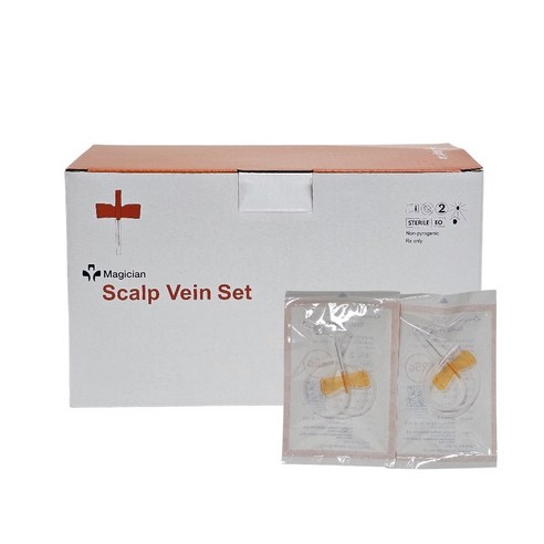 매지션 나비침 25G Scalp Vein Set 100개입 멸균 채혈세트, 1박스