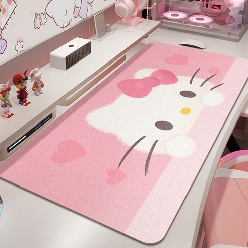 헬로키티 Kitty PU 마우스 패드 40x80cm, 1개, B