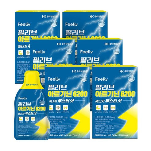 필리브 에너지 부스터샷 아르기닌 초고함량 6000mg 14회분, 6박스 맛있게 먹은 솔직 후기 - 상품 이미지 1