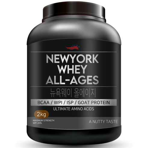 뉴욕웨이 올에이지 WPI 함유 미숫가루맛 단백질보충제 단백질쉐이크 산양유 프로틴, 2kg, 1개