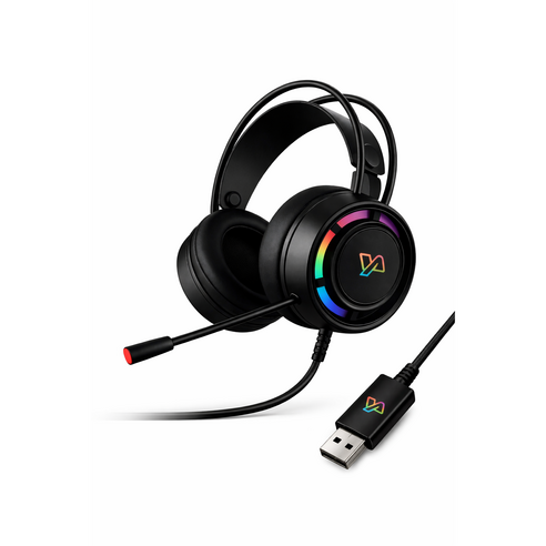 [야인컴퓨터] YAIN M150 가상 7.1채널 RGB 게이밍 헤드셋, 블랙, M150 RGB