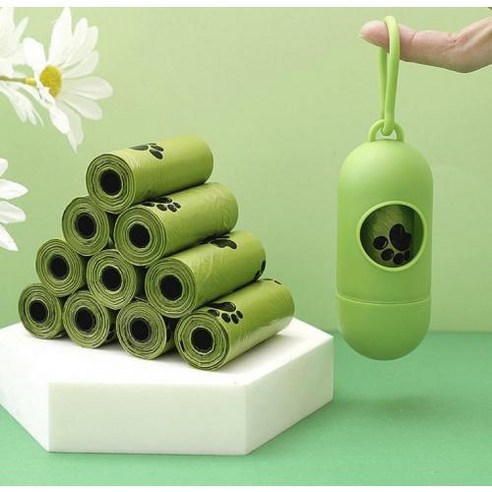 Crayon 생분해 배변봉투 풉백 똥츄 반려동물 산책 애견, 케이스(블랙), 1개, 1개입