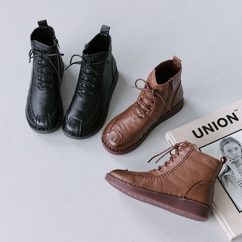 슈리오 여성 소가죽 발목 지퍼 앵클 숏 부츠 3cm 후기 분석 - 최종 추천 이미지