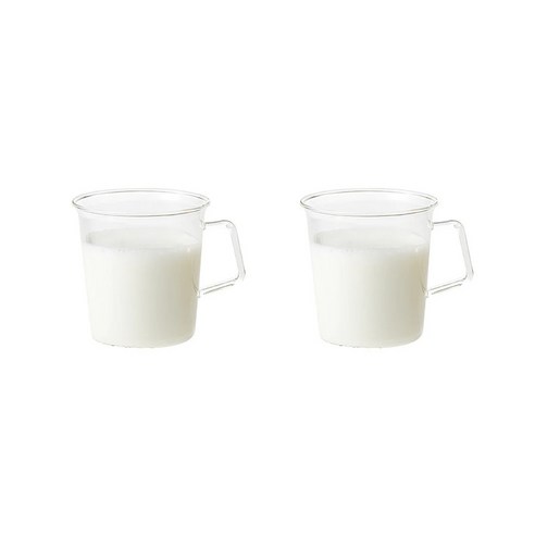 킨토 캐스트 밀크 글라스 310ml 내열유리, 2개