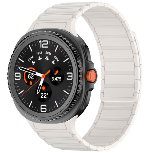 갤럭시워치 8 40mm 44mm 46mm 클래식 마그네틱 실리콘 스트랩 밴드, 스타라이트