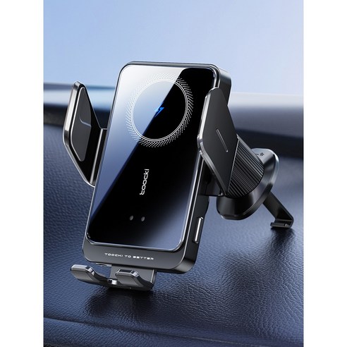 Toocki 송풍구형&흡착형 15W 스마트 3축 고속 무선충전 차량용 핸... 실사용 후기 | 효과 있을까? - 상품 이미지 3