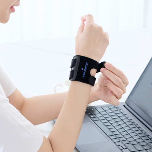 모매착 프로가드 TFCC 두줄 손목보호대 얇은 아대 스트랩 밴드 이미지 4