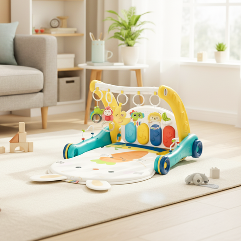 하보르 유아용 피아노 아기체육관 걸음마 보조기 솔직 후기 | 실사용자 리뷰 분석 - 상품 이미지 2