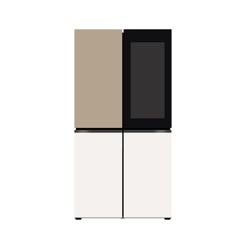 LG 디오스 오브제컬렉션 STEM 베이직 냉장고 Fit & Max (노크온) M626GCB352S 601L