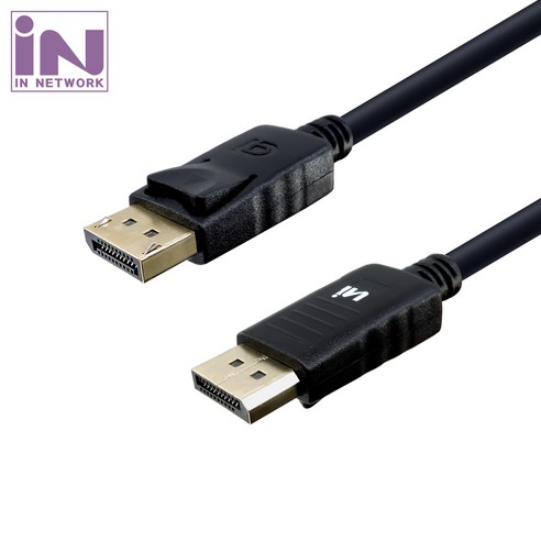 인네트워크 DisplayPort 1.2 M M 케이블 IN-DP12V03, 1개, 3m