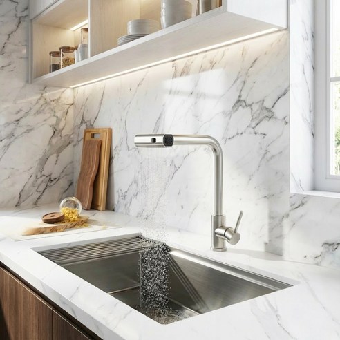 준앤코 3WAY 와이드 폭포수 싱크대 수전 KF302 실사용 후기 | 효과 있을까? - 상품 이미지 2