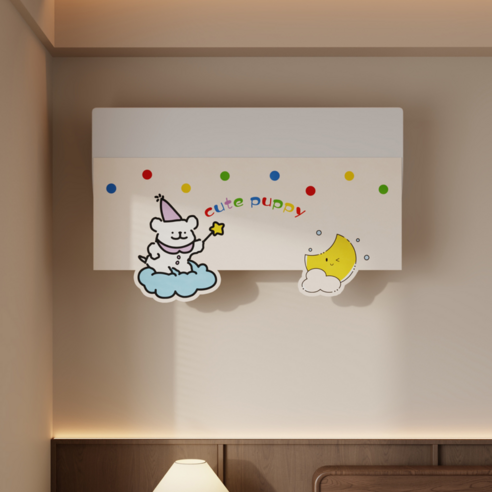 직바람 차단 필수템 에어컨 바람막이+ 벨크로 세트, 1개, 패턴1