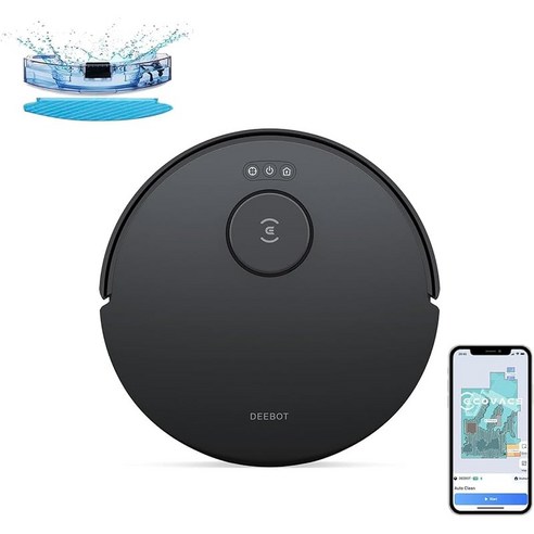 ECOVACS (에코백스) DEEBOT N30 흡입력 10 000Pa 로봇 청소기 물 닦기 겸용 자동 쓰레기 수거 대용량 배터리 ZeroTangle 2.0 탑재 매핑 제로 탱글 강