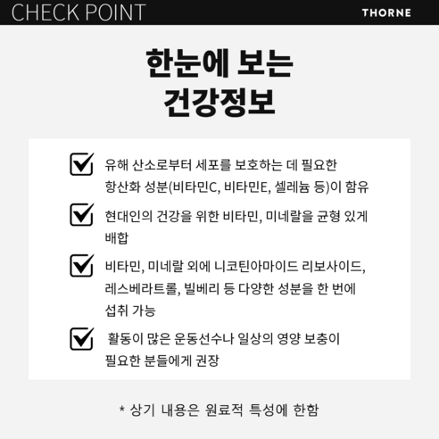 쏜리서치 어드밴스드 뉴트리언트 캡슐, 240정, 1개 후기 분석 - 브랜드 스토리