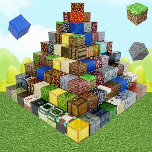 [KC인증] 빌리네집 크래프트 마크 자석 큐브 블럭125개 피큐어10개세... 솔직 후기 | 취미생활 필수템 - 상품 이미지 2