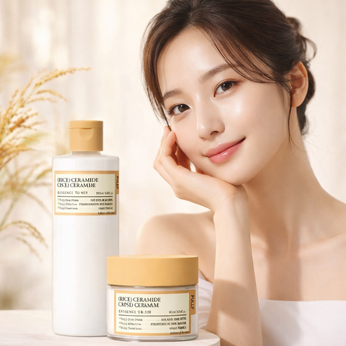 쌀 세라 영양 보습 기초 2종 SET(토너 크림) 솔직 후기 | 피부 타입별 분석 썸네일