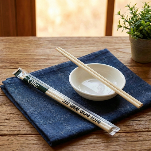 올릭 고급 일회용 대나무 젓가락 이미지 2