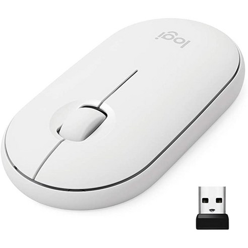 로지텍 페블 무선마우스, M350, White