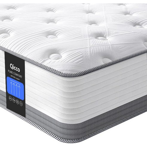 Qicco 침대 매트리스 무음 포켓스프링 바닥 매트리스
