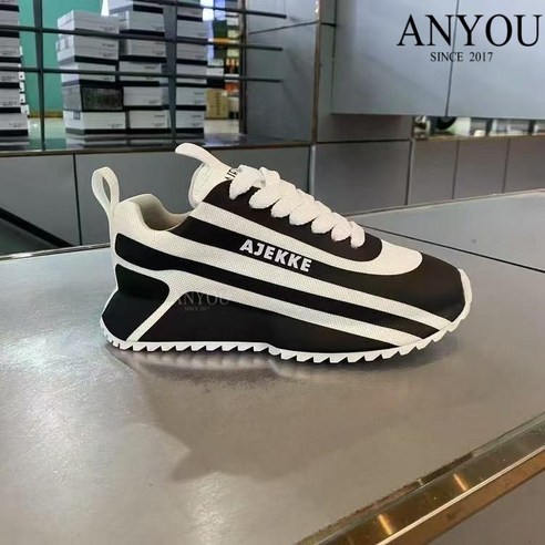 ANYOU 남자 신발 봄 청소년 키 높이 운동화 천면 통기 캐주얼 신발 가방 밑창 아빠 신발 백합 편한 남자 신발