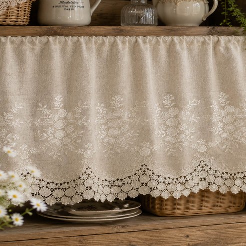모니크 면 린넨 마 면레이스 면자수레이스 폭45cm 90cm 180cm 270cm 내추럴 레이스리본 레이스리본끈 토션레이스 레이스테이프 원단 리본레이스 자수레이스 마원단 레이스원단, 1개, 내추럴 90cm