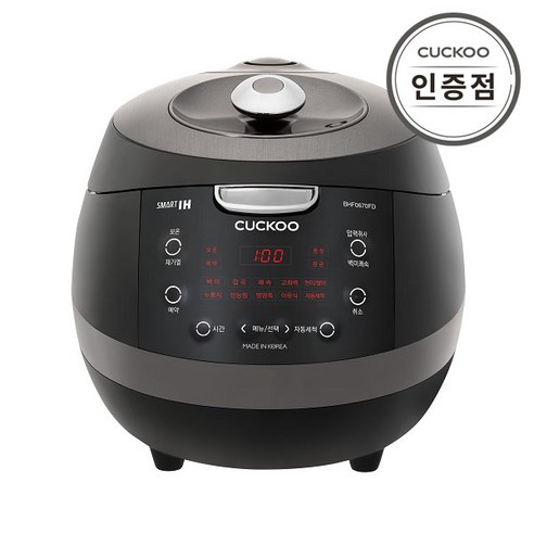 본사직영) 쿠쿠 6인용 IH전기압력밥솥 CRP-BHF0670FD, 블랙