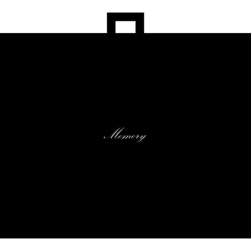 MEMORY 초대형 액자 부직포가방 72X88cm, 검정 5개포장