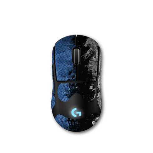 라나야 로지텍 PRO X SUPERLIGHT 2c 마우스 그립테이프 풀커버, 1개, 블루 블랙