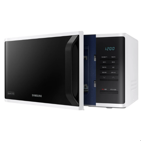 삼성 SAMSUNG 세라믹 전자레인지 23L 99.9% 향균 인증 3면 입체 가열, MS23T5018AK