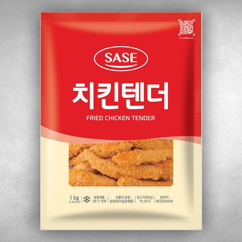 사세통상 치킨텐더 1kg, 1kg, 4개 - 후라이드치킨/너겟
