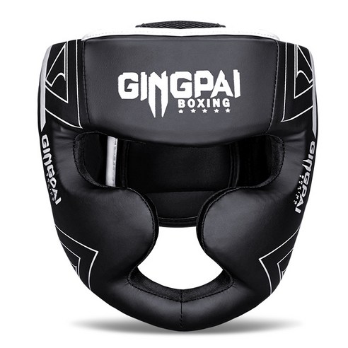 GINGPAI 복싱 헤드기어 권투 복싱 종합격투기 무에타이, 화이트, 1개