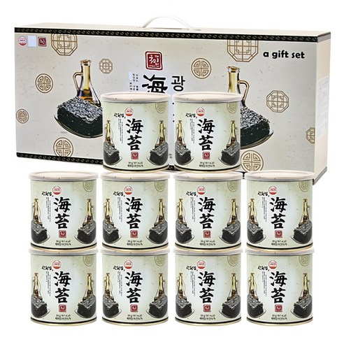 더국민 광천 재래맛김 선물세트, 10개