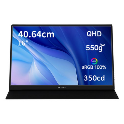 빅트랙 QHD IPS 휴대용 모니터, 40.64cm, 160PM01