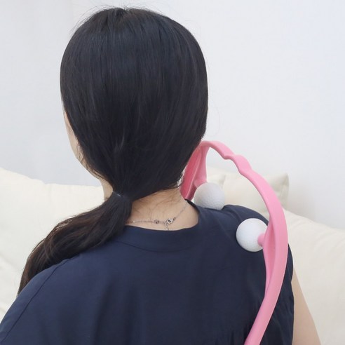 도매창고 골프공 목안마기 경추 목마사지기 뒷목 시원한 어깨 지압기 추석 설날 부모님 선물 승모근 마사지 이미지 3
