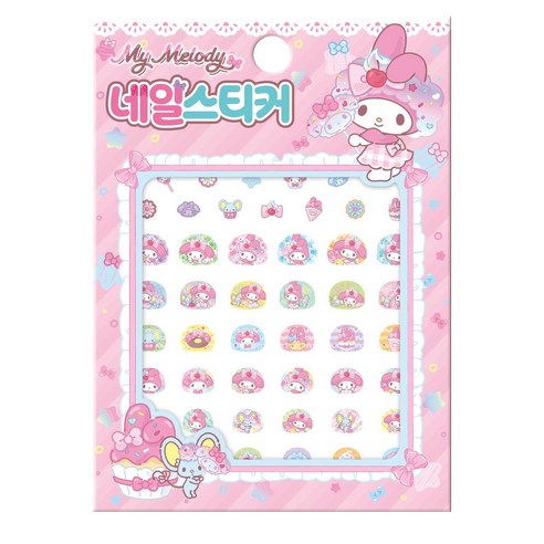 산리오캐릭터즈 마이멜로디 네일스티커 스낵&스윗 솔직 후기 | 취미생활 필수템 - 상품 이미지 1